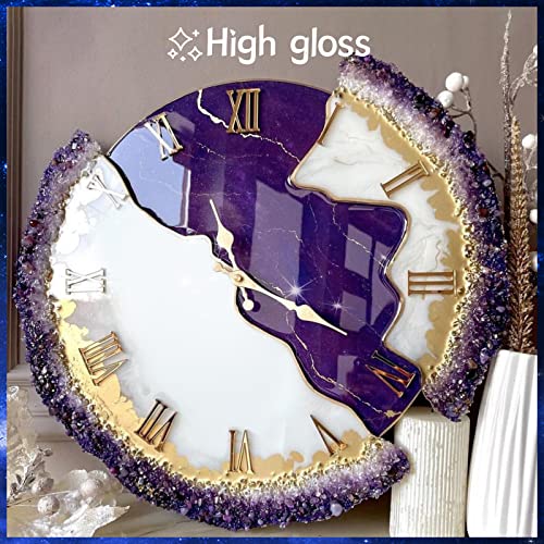 Bsrezn 300g Clear UV Resin Hard, High Gloss UV Cure Epoxy Resin Crystal Kit Premixed Resina UV Curing Transparent Solar Activated Glue for Jewelry Bsrezn