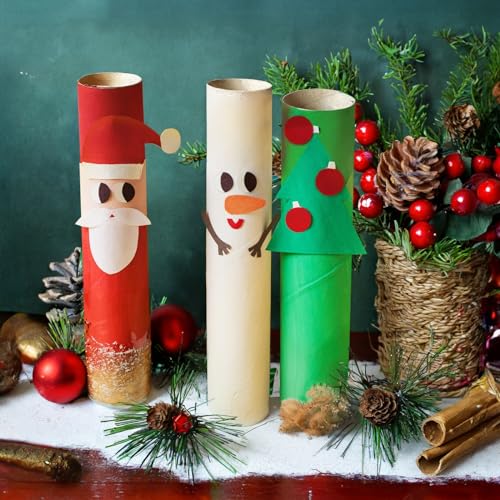 Bright Creations 24 Pack Brown Cardboard Tubes for Crafts, Empty Paper Towel Rolls for DIY Projects, Classrooms (1.7x10 in) Bright Creations