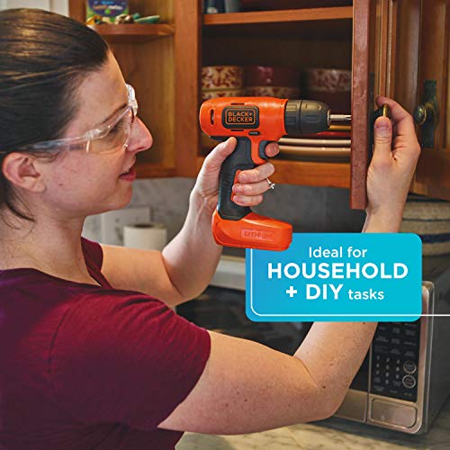 BLACK+DECKER 8V MAX Cordless Drill/Driver (BDCD8C) BLACK+DECKER