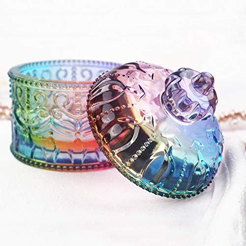 Vintage Jar Resin Mold with Lid Silicone Storage Box Mould for Epoxy Casting DIY Resin Crafts Kits Rustic Bottle Display Jewelry Trinket Container Wehous