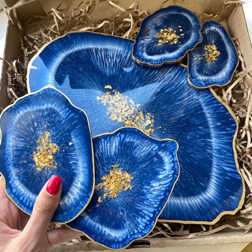 Epoxy Resin Crystal Clear, 2GALLON/256OZ Epoxy Resin kit Not Yellowing and No Bubble Self Leveling 2 Part Resin and Hardener for Mold for Casting Kapaga