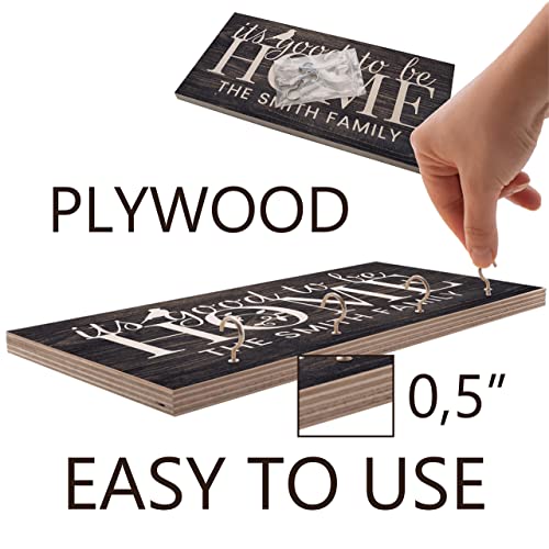 People People Personalized Wood Key Hanger for Wall | New Home Décor Gift for Wedding Housewarming | Customized Gifts for Couple Mr Mrs Key Ring People People