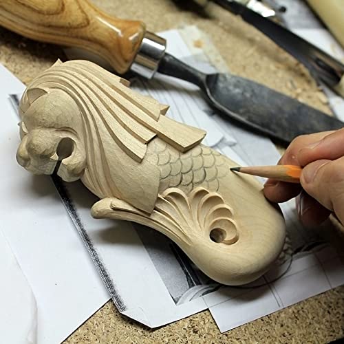 MUKCHAP 6 Pack Basswood Block, 6 x 3 x 3 Inch Basswood Carving Blocks, Large Unfinished Soft Wood Blocks for Crafts Carving and Whittling MUKCHAP