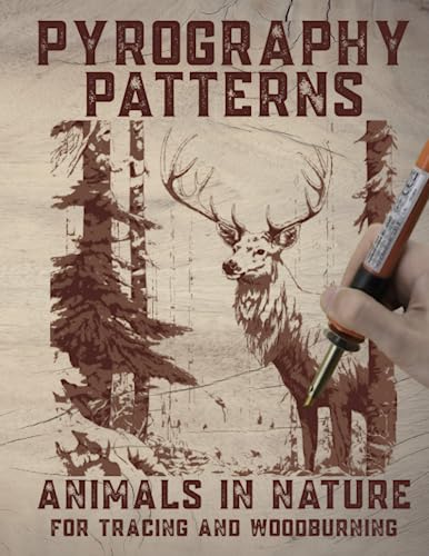 Pyrography Patterns: Animals in Nature for Tracing & Woodburning WoodArtSupply