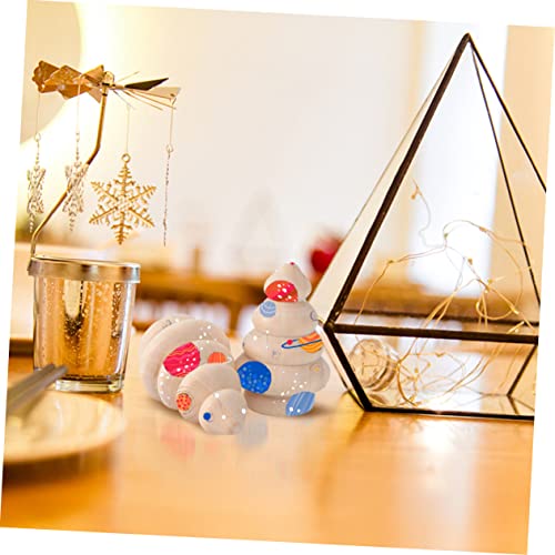 ARTIBETTER 10pcs Wood Christmas Tree Unfinished Wooden Unfinished Peg Dolls Homemade Ornaments Wooden Xmas Tree Craft Blank Peg Doll Wooden Christmas ARTIBETTER