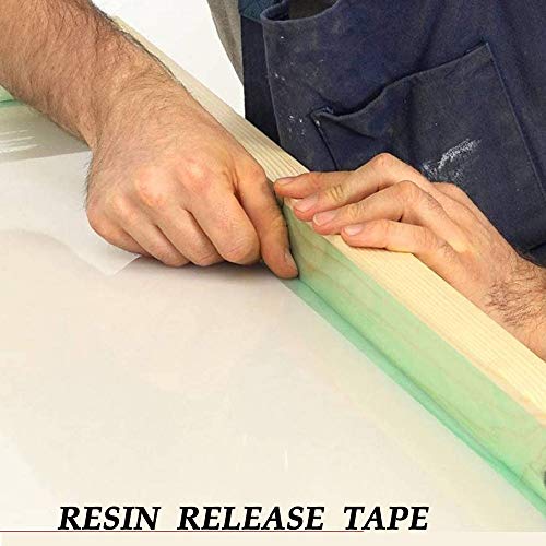 Jourbot Resin Tape for Epoxy Resin Molding,Traceless Silicone Thermal Adhesive Tape for Making River Tables Hollow Frame Bezels Epoxy Resin Craft Jourbot