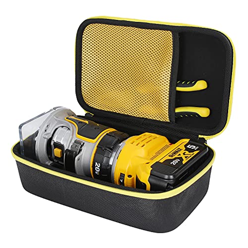 3 Pcs Hard Case,Case for DEWALT 20V Max XR Cordless Router, Brushless(DCW600B),Portable Carrying Storage Bag for Router Bits, Case Only AIKANG