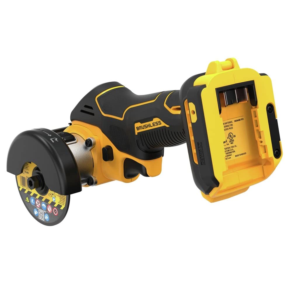 DEWALT 20V MAX Cordless Angle Grinder Kit, 3-in. (DCS438E1) DEWALT