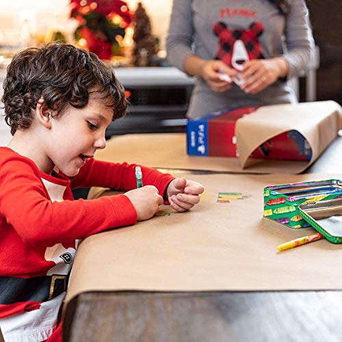 DIY Recycled Material Kraft Paper Roll - Ideal for Shipping - Wrapping and Crafts - Postal Wrapping Paper - Craft Wrapping Paper Roll - Craft DIY CREW