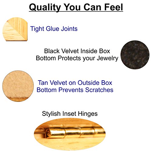 MarqArt Hummingbird Wood Art Gift Trinket Box & Jewelry Boxes - Handmade USA - Unmatched Quality - Unique, No Two are the Same - Original Work of MarqArt