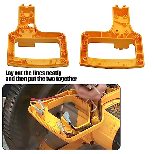 380452-00 Miter Saw Handle Clamshell Set for DeWalt DW704 & DW705 Miter Saw (Types 1-5) ,Fits 3660 3680 (Types 1-3) Miter Saw Handle Replacement folosem