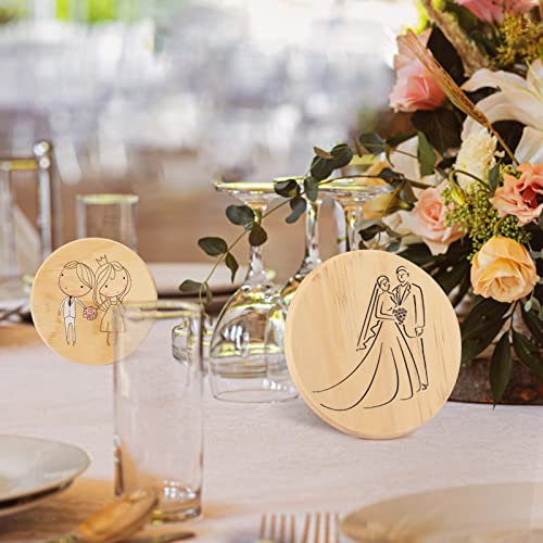 48 Pack Unfinished Wood Coasters, GOH DODD 4" Wood Slices for Nature Crafts & Wedding Decoration, Blank Coasters Wood Kit for DIY Architectural GOH DODD