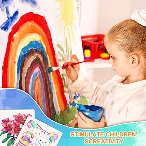 50 Sheets Blank Watercolor Cards, 4.7x4.7 Inch Watercolor Paper Cards Watercolor Cardstock Bulk for Beginners Artist Adults Kid Student Painting TOYMIS