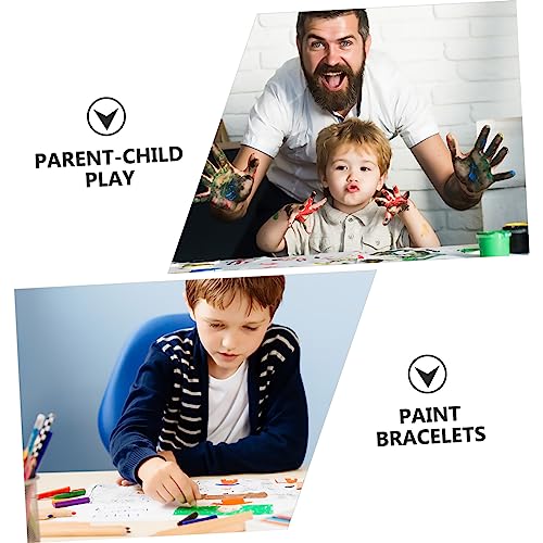 TEHAUX 12 pcs DIY Wooden Bracelet Wood Bangle Bracelets Wooden Cuff Bangle Unfinished Wood Bangle Slap Bracelets for Unfinished Wood Ring Wood Wrist TEHAUX