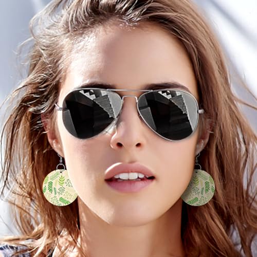 Anjmd 280 Pieces Unfinished Wooden Earrings Blanks Wooden Teardrop/Circle/Triangle/Rectangle Shapes Earrings Pendants Wood Earring Pendant Pieces Anjmd