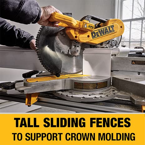 DEWALT Miter Saw, 12 Inch, 15 Amp, 3,800 RPM, Double Bevel Capacity, With Sliding Compound, Corded (DWS780) DEWALT