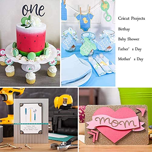 EVISWIY 50PCS Blades for Cricut Explore Air 2/Air 3/3/Make 3/Maker 40PCS 45° Premium Fine Point Blade & 5PCS 60° Deep Cut & 5PCS 30° Shallow Cut EVISWIY