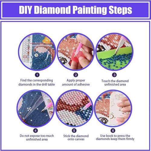 ajepon 5D Butterfly Diamond Painting Kits for Adults-Stained Glass Butterfly Diamond Art Kits for Adults, Butterfly Gem Art Kits for Adults for Gift ajepon