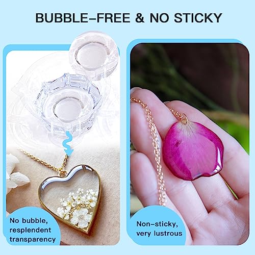 JDiction UV Resin, Upgrade 300g High Viscosity Hard UV Resin with Crystal Clear Resin Kit for Doming, Sealing, Coating, and Casting JDiction