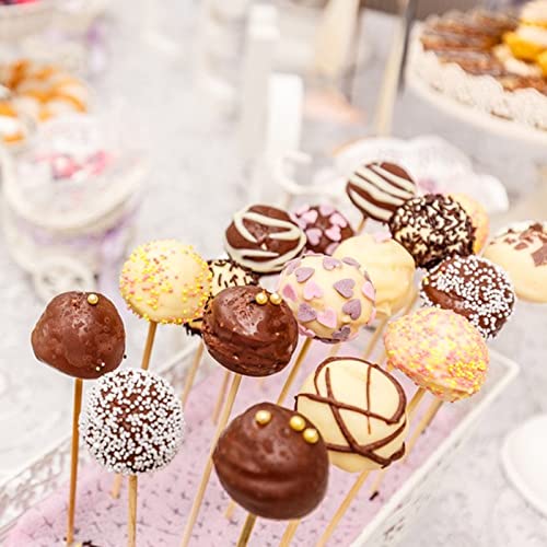 Acrux7 400Pcs Wooden Dowel Rods 1/4 x 6 Inch & 12 Inch Unfinished Dowel Rods Round Wood Sticks Natural Wood Dowels Bulk Dowels Rods for Craft DIY Acrux7