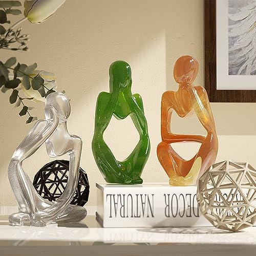 3Pcs Silicone Candle Molds, Art Thinker Epoxy Resin Molds Human Statues Sculptures Silicone Molds for Epoxy Resin Crafts Decorative Table Ornament LAUMOE