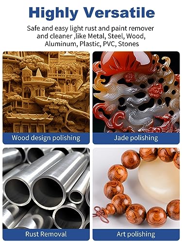 Rocaris 3 Pack Nylon Filament Abrasive Cup Brush Set with 1/4 Inch Hex Shank, for Removal of Rust/Corrosion/Paint - 80 Grit, 120 Grit, 240 Grit Rocaris