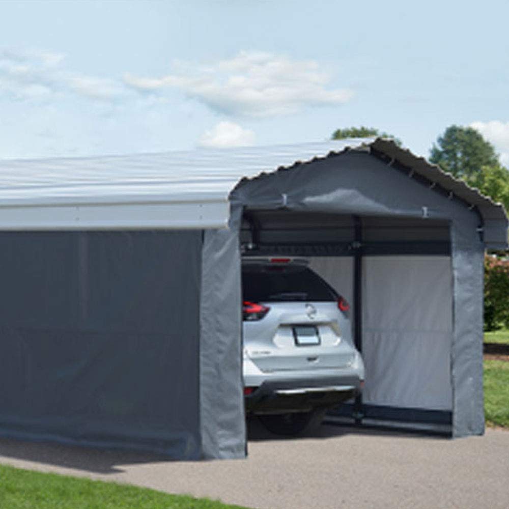 ARROW, Fabric Enclosure Kit for 12 x 20-ft Arrow Carports (Metal carport not included) Arrow