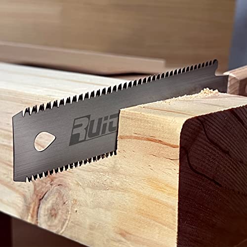 RUITOOL Japanese Hand Saw 6 Inch Double Edge Sided Pull Saw Ryoba SK5 Flexible Blade 14/17 TPI Flush Cut Beech Handle Wood Saw for Woodworking Tools RUITOOL