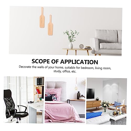 EXCEART Wooden Oars Ocean Mini Mini Decoraciones para Salas De Casa Unfinished Wood Paddles Unfinished Oar Shape Craft Paddle for Crafts Paddle EXCEART