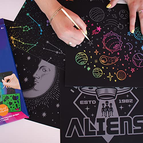 Art 101 USA Crafts 3 Pack Scratch Art Kit with 33 Pieces, Multi Art 101 USA