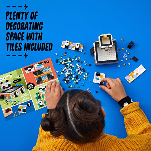 LEGO DOTS Cute Panda Tray 41959 Toy Crafts Set, DIY Jewelry Box, Desk Tidy or Storage Trays, Personalisable Animal Gift Idea for Kids Age 6 Plus LEGO