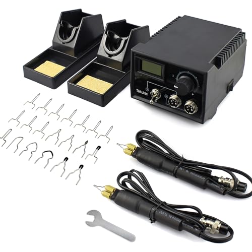 TEKCHIC 60W Professional Wood Burning Kit Pro Wood Burner Pyrography Tool with 20 Wire Nibs Tips Including Ball Tips TEKCHIC
