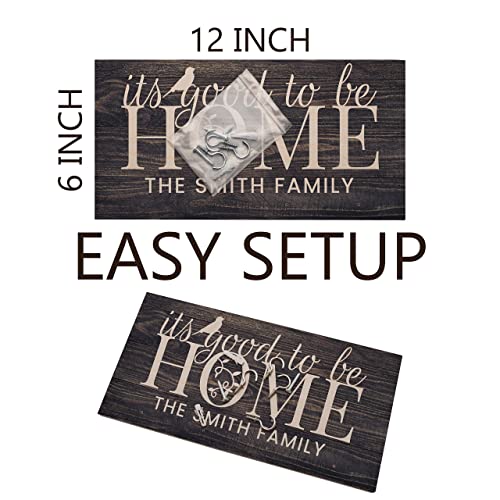 People People Personalized Wood Key Hanger for Wall | New Home Décor Gift for Wedding Housewarming | Customized Gifts for Couple Mr Mrs Key Ring People People