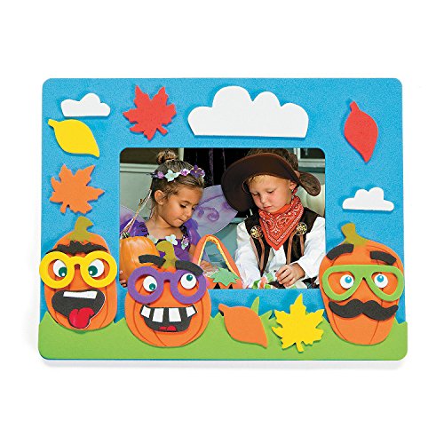 Funny Face Pumpkin Photo Frame Craft Kit - 12 - Crafts for Kids and Fun Home Activities Fun Express