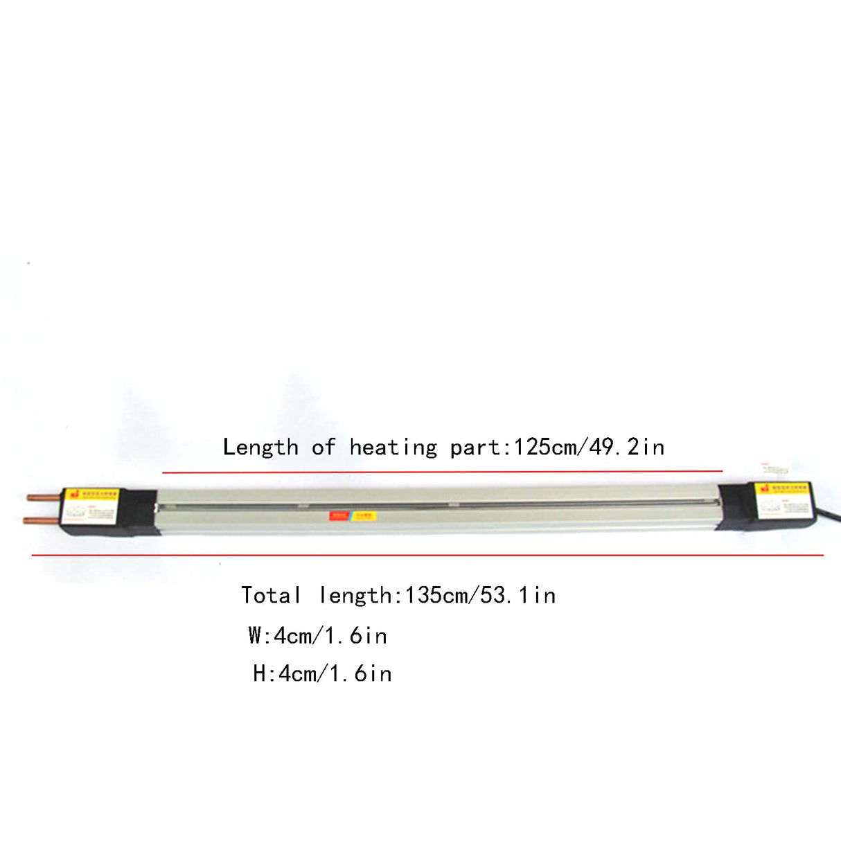 JINHZIXIU 48in Acrylic Plastic PVC Bending Machine 125cmHeater Hot Heating Bender Manual Hot Heating Bender Tool Bending Thickness 1-6mm 110V 1500W JINHZIXIU