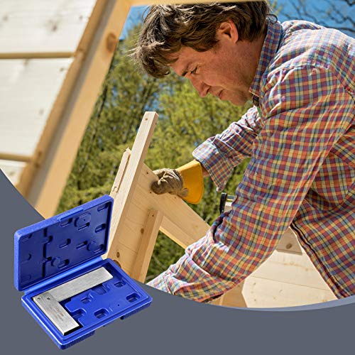 Engineer Square Machinist Square Set Mechanical Steel High Precision Square Woodworking Wide Base Square Tool Wide Sitting Angle Square L-type Weewooday