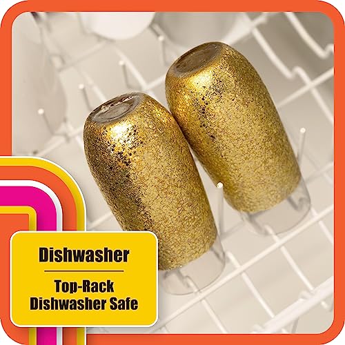 Mod Podge CS27593 Dishwasher Safe Glitter Gold, 8 fl oz Multi-Purpose Formula, Perfect for Easy to Apply DIY Arts and Crafts Mod Podge
