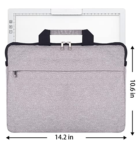 Rechargeable A4 LED Light Pad with Padded Case, YINGWOND Tracing Light Box w/Riser Stands and Paper Clip, 6 Levels of Brightness, Type-c Cable, YINGWOND