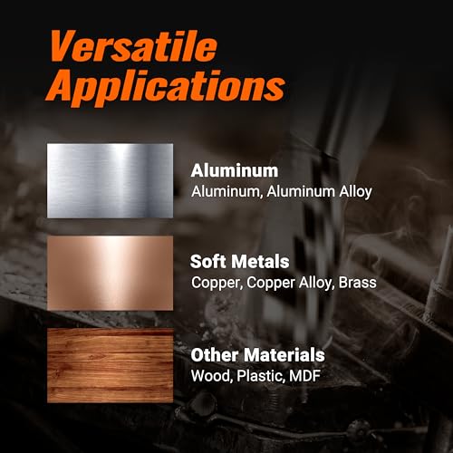 ACCUCUT I1AES 1/8” O Flute Carbide End Mill, Single Flute CNC Router Milling Bit Set for Aluminum, Wood, Copper, Alloys, Non-Ferrous, Plastic and A ACT ACCU-CUT