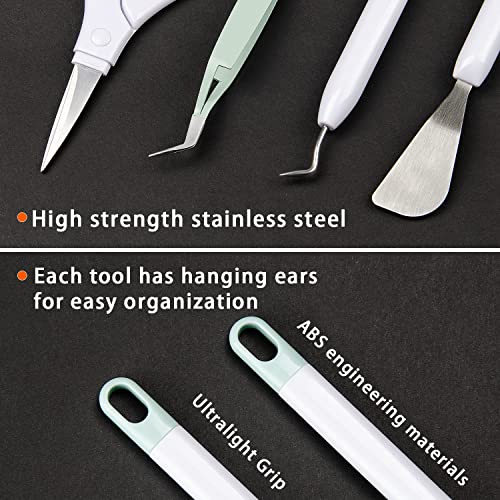 Ecraft Vinyl Weeding Tool Set: Vinyl Weeding Craft Basic kit 5 Pieces Including Tweezers & Spatula & Weeders & Scraper & Scissor for ecraft