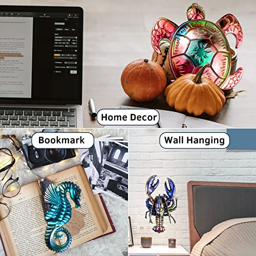 3Pcs Sea Animal Resin Molds Silicone Sea Turtles Lobster Seahorse Mold Epoxy Resin Casting Mold Large Unique Marine Mould for DIY Resin Concrete japleed