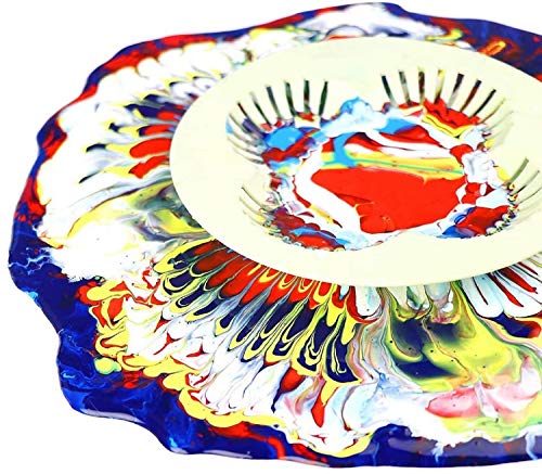 Acrylic Pouring Strainers,12 Pcs Acrylic Paint Pouring Strainers Plastic Flower Strainers Silicone Pouring Drain Basket for DIY Pouring Acrylic Paint FASALX