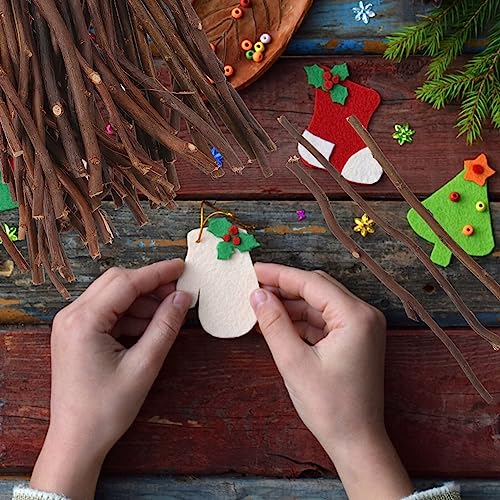 SEWACC 50pcs Branch Material Natural Wood Log Sticks Wooden Dowel Rod Cane Accessories Birch Wood Sticks Dry Wooden Sticks Vase Wood Crafts DIY SEWACC