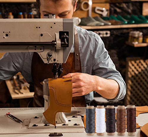 ilauke Leather Sewing Kit 31Pcs Waxed Thread Leather Repair Kit with Sewing Awl Upholstery Leather Working Tools&Supplies Leather Stitching for DIY ilauke