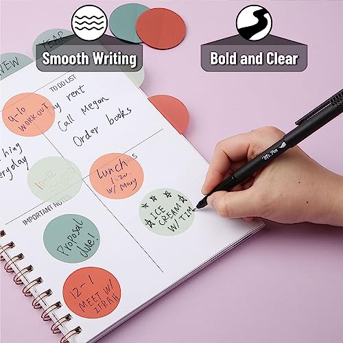 Mr. Pen- Black Fineliner Pens, 4 Pack, 0.5mm Fine Point Pens,Marker Pen for Transparent Sticky Notes, Fine Tip Markers, Fine Line Markers, Drawing Mr. Pen