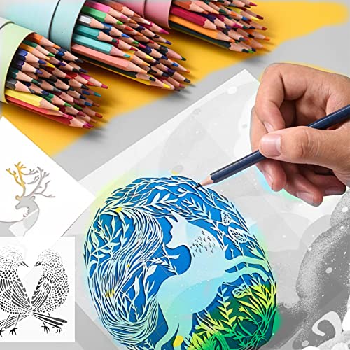 ZHluja 15-Pack 4 mil 12-Inch-by-12-Inch Blank Stencil Sheet for Cricut Vinyl, Silhouette, Transparent PET Acetate Mylar Craft Template Material ZHluja