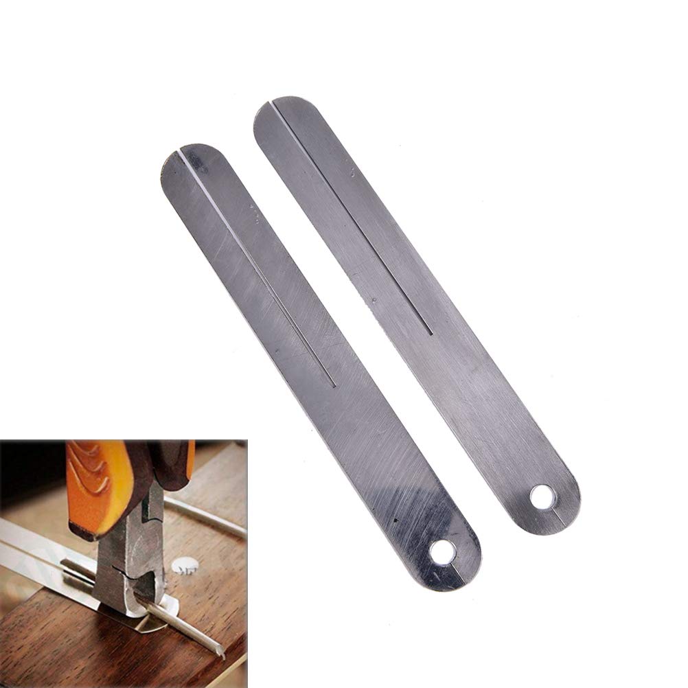 CCeCCe 2 Pack Guitar Fret Chip Stopper Plate for Fretboard Puller Tool Pulling Guard Fingerboard Guards Fret Protectors Removal Guitar Frets Repair CCeCCe