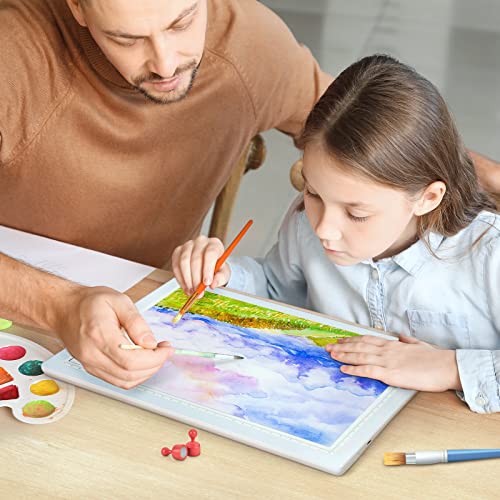 Rechargeable A4 Light Pad, Wireless Battery Powered LED Light Box for Tracing, Ultra-Thin Dimmable Light Board for Weeding Vinyl, Sketching, Drawing, FirstPower