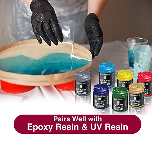 24 Pigment Pastes for Epoxy Resin Jars Set - Thick Pigment Paste - Opaque Resin Pigment - Solid Epoxy Resin Dye - Resin Paste Pigment - Epoxy Resin BALTIC DAY