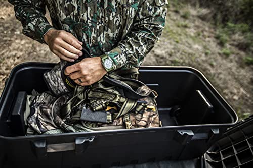 Plano Sportsman Trunk with Wheels, Black, 108-Quart, Lockable Storage Box, Rolling Sportsman Trunk, Hunting Gear and Ammunition Bin, Heavy-Duty Plano